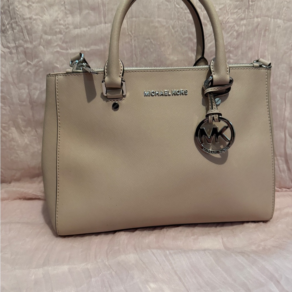 Michael Kors Beige Satchel